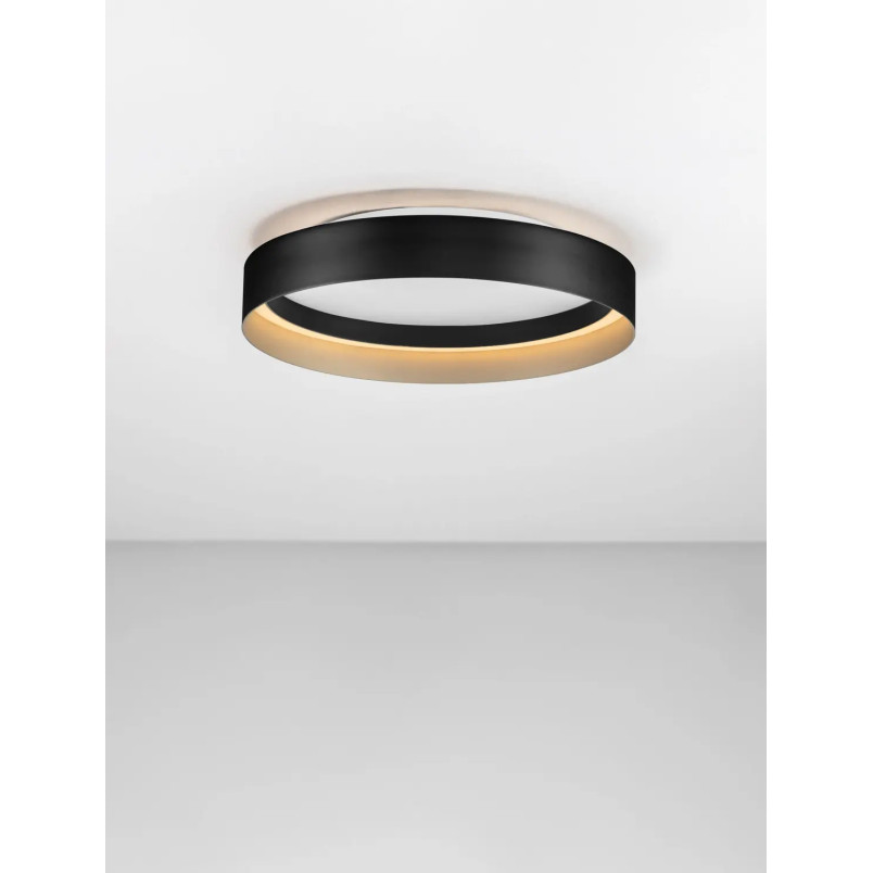 Plafon ring - ściemniacz triac Marzi 45cm LED CCT 2700-4000K czarny