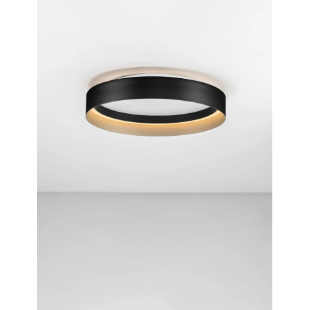 Plafon ring - ściemniacz triac Marzi 45cm LED CCT 2700-4000K czarny