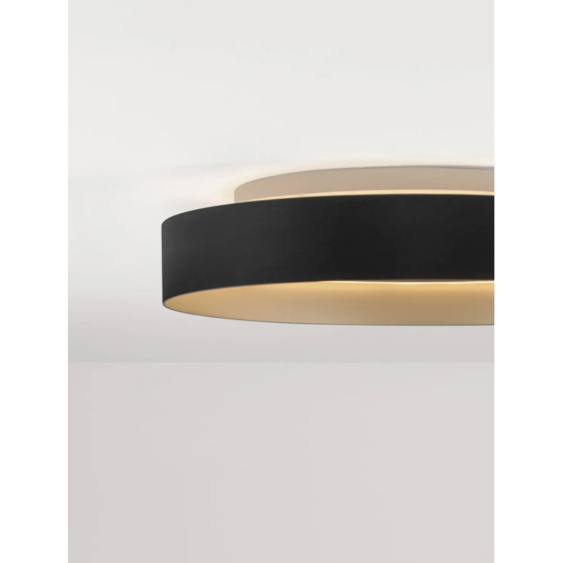 Plafon ring - ściemniacz triac Marzi 45cm LED CCT 2700-4000K czarny