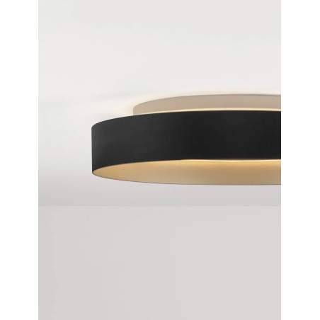 Plafon ring - ściemniacz triac Marzi 45cm LED CCT 2700-4000K czarny