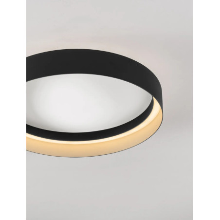 Plafon ring - ściemniacz triac Marzi 45cm LED CCT 2700-4000K czarny
