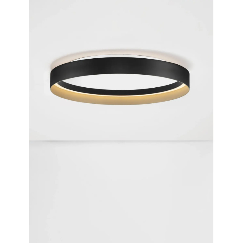 Plafon ring - ściemniacz triac Marzi 60cm LED CCT 2700-4000K czarny