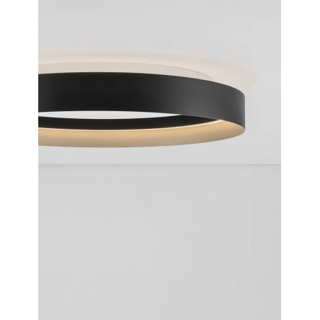 Plafon ring - ściemniacz triac Marzi 60cm LED CCT 2700-4000K czarny