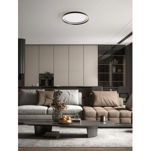 Plafon okrągły modern ze ściemniaczem Arpino 58cm LED 2700-3000K czarny