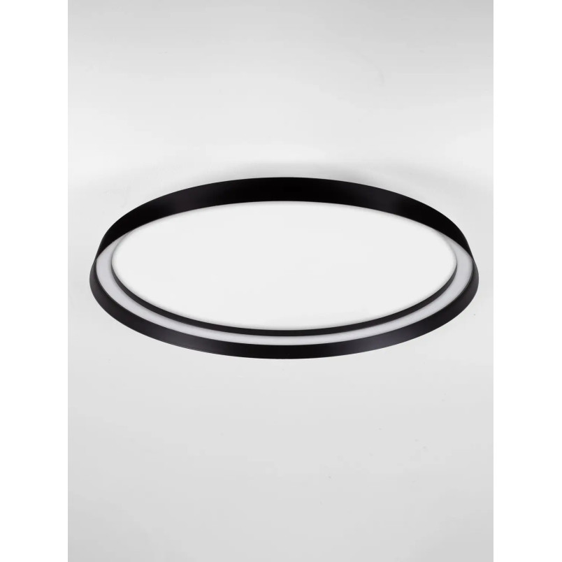 Plafon okrągły modern ze ściemniaczem Arpino 58cm LED 2700-3000K czarny
