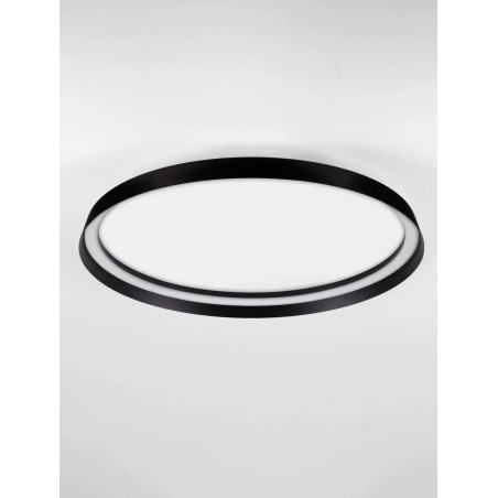 Plafon okrągły modern ze ściemniaczem Arpino 58cm LED 2700-3000K czarny
