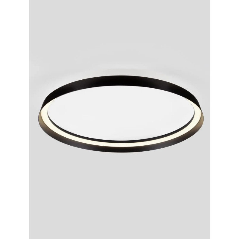 Plafon okrągły modern ze ściemniaczem Arpino 58cm LED 2700-3000K czarny