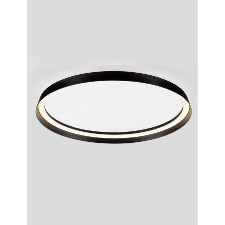 Plafon okrągły modern ze ściemniaczem Arpino 58cm LED 2700-3000K czarny