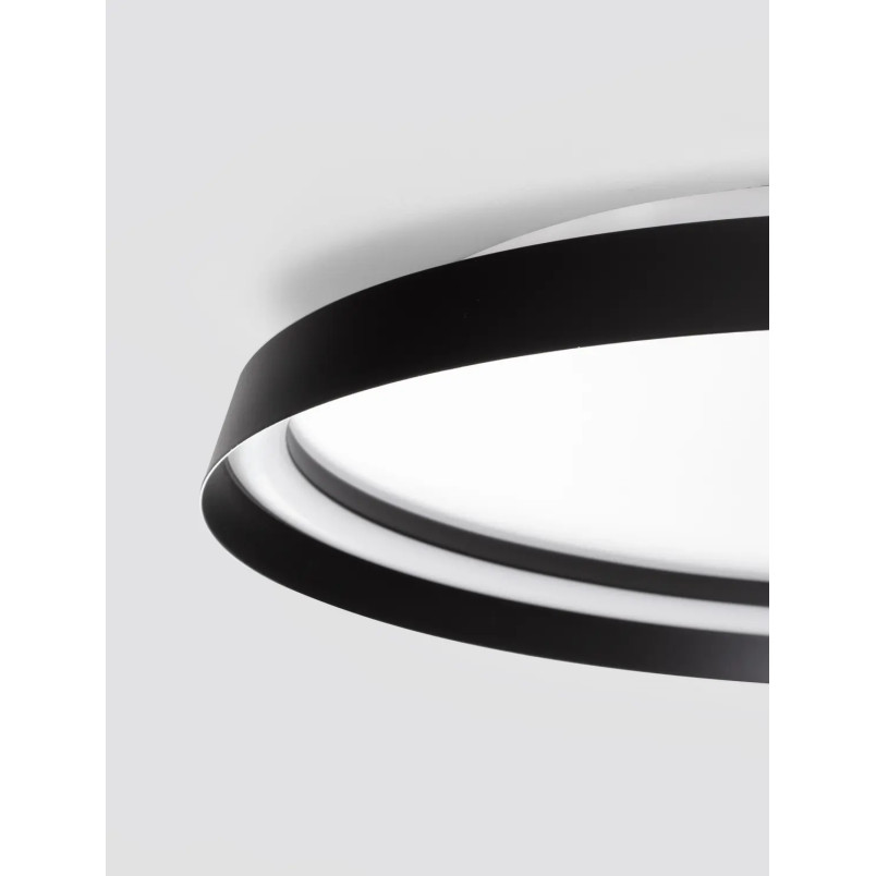 Plafon okrągły modern ze ściemniaczem Arpino 58cm LED 2700-3000K czarny