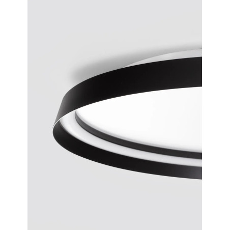 Plafon okrągły modern ze ściemniaczem Arpino 58cm LED 2700-3000K czarny