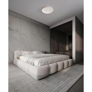 Plafon okrągły modern ze ściemniaczem Arpino 43,7cm LED 2700-3000K biały