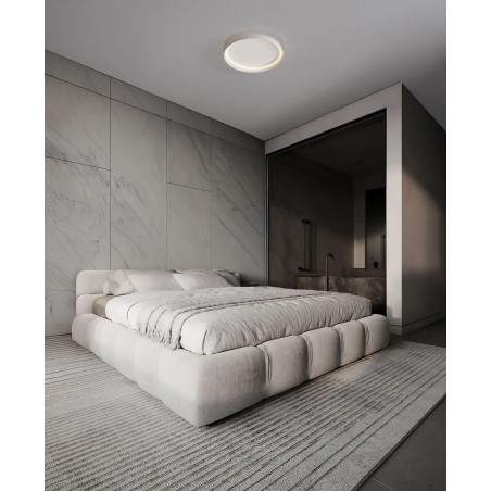 Plafon okrągły modern ze ściemniaczem Arpino 43,7cm LED 2700-3000K biały