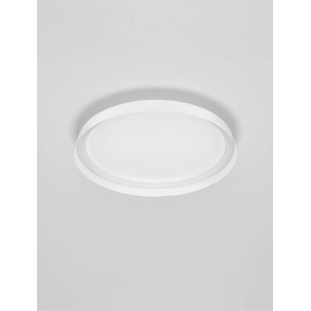 Plafon okrągły modern ze ściemniaczem Arpino 43,7cm LED 2700-3000K biały