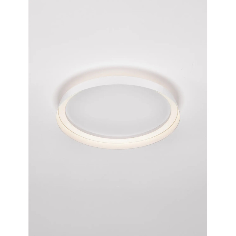 Plafon okrągły modern ze ściemniaczem Arpino 43,7cm LED 2700-3000K biały