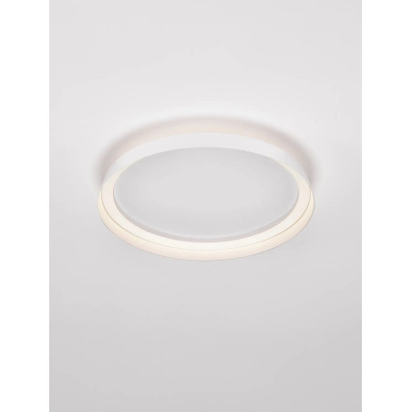 Plafon okrągły modern ze ściemniaczem Arpino 43,7cm LED 2700-3000K biały