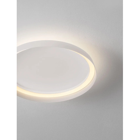 Plafon okrągły modern ze ściemniaczem Arpino 43,7cm LED 2700-3000K biały