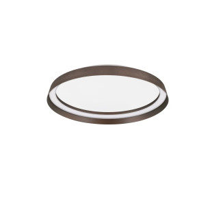 Plafon okrągły modern ze ściemniaczem Arpino 43,7cm LED 2700-3000K szczotkowany brąz - coffee