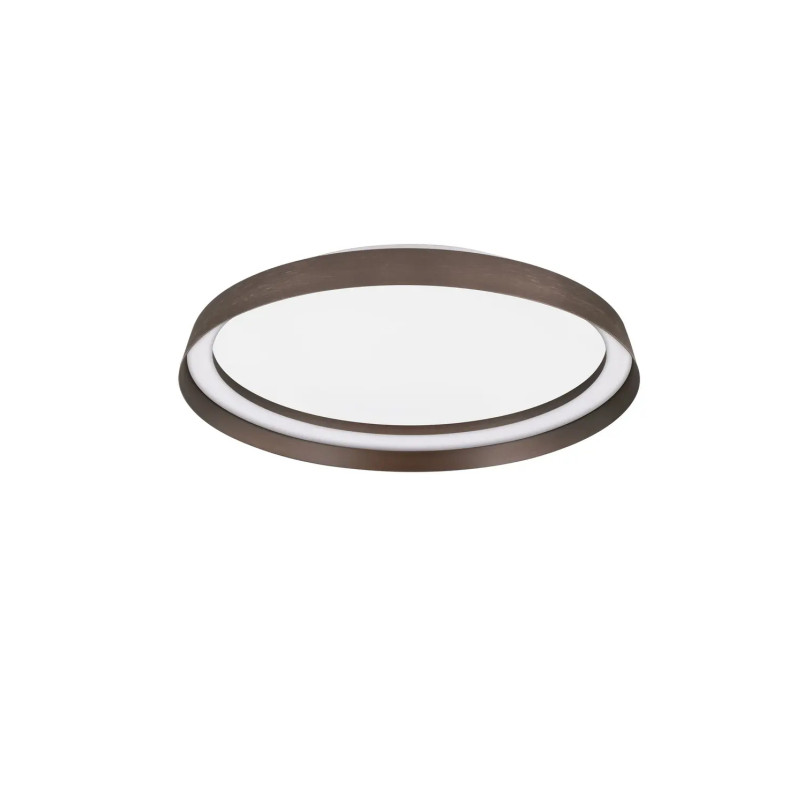 Plafon okrągły modern ze ściemniaczem Arpino 43,7cm LED 2700-3000K szczotkowany brąz - coffee