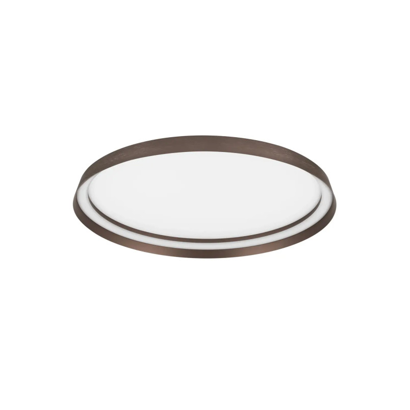Plafon okrągły modern ze ściemniaczem Arpino 58cm LED 2700-3000K szczotkowany brąz - coffee