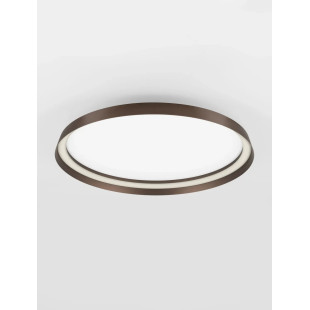 Plafon okrągły modern ze ściemniaczem Arpino 58cm LED 2700-3000K szczotkowany brąz - coffee