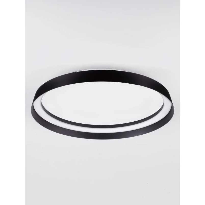Plafon okrągły modern ze ściemniaczem Arpino 43,7cm LED 2700-3000K czarny