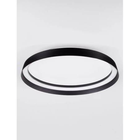 Plafon okrągły modern ze ściemniaczem Arpino 43,7cm LED 2700-3000K czarny
