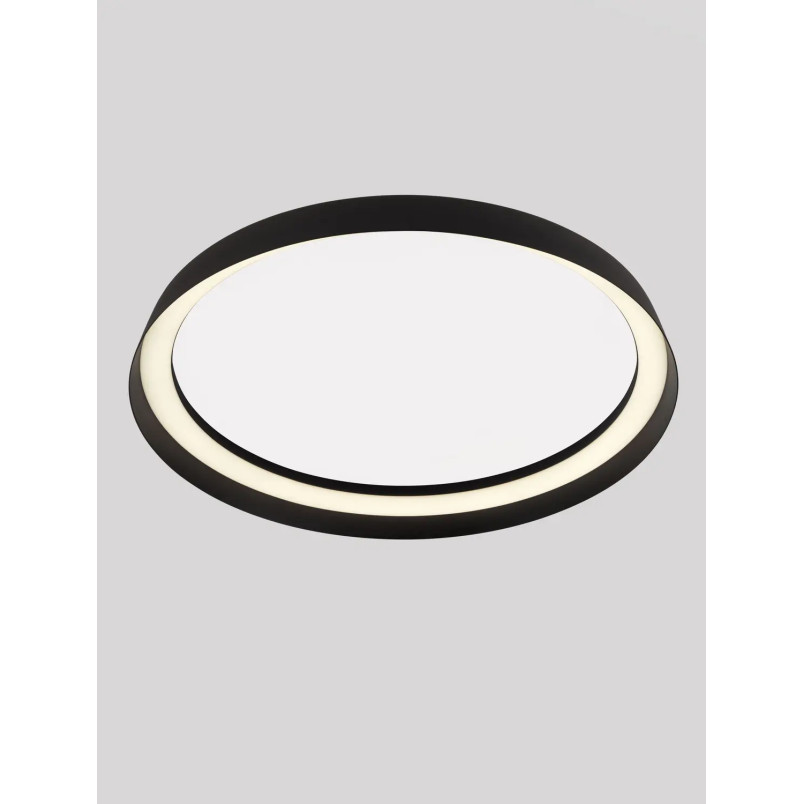 Plafon okrągły modern ze ściemniaczem Arpino 43,7cm LED 2700-3000K czarny