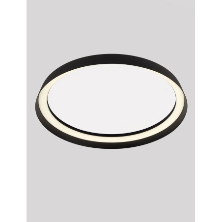 Plafon okrągły modern ze ściemniaczem Arpino 43,7cm LED 2700-3000K czarny