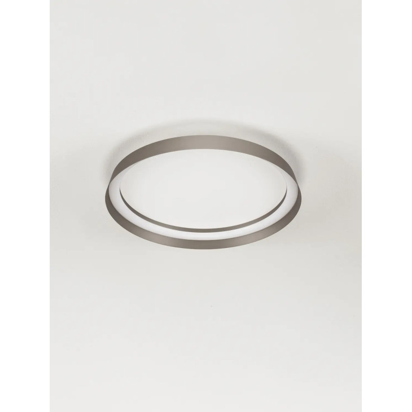 Plafon okrągły modern ze ściemniaczem Arpino 43,7cm LED 2700-3000K szampański brąz