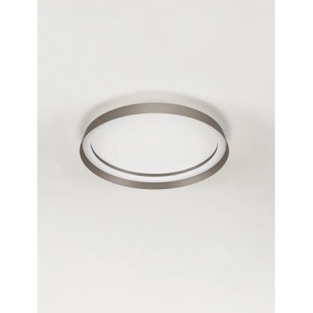 Plafon okrągły modern ze ściemniaczem Arpino 43,7cm LED 2700-3000K szampański brąz