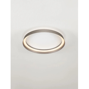 Plafon okrągły modern ze ściemniaczem Arpino 43,7cm LED 2700-3000K szampański brąz