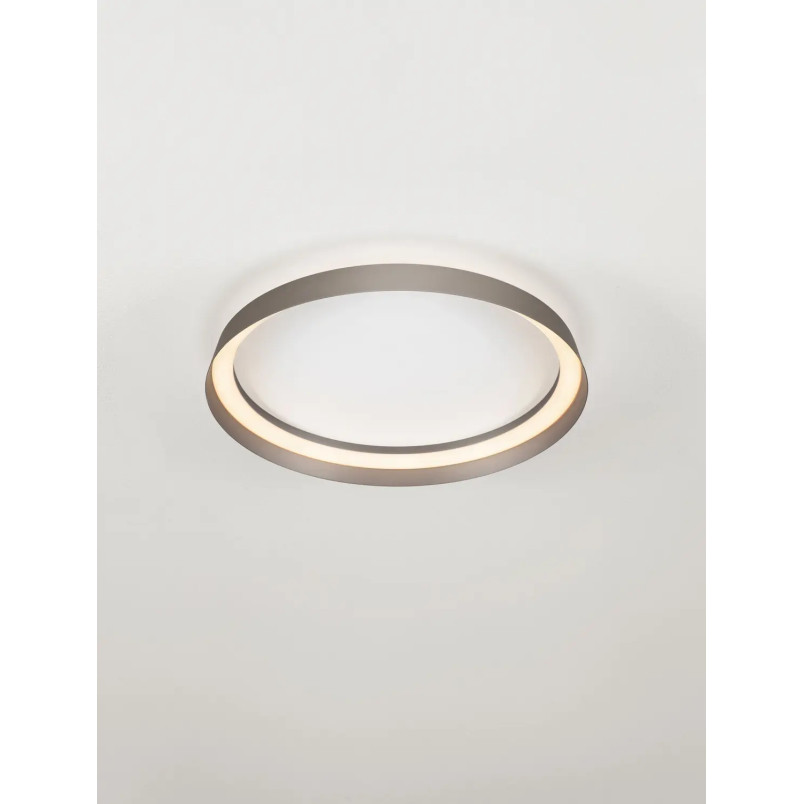 Plafon okrągły modern ze ściemniaczem Arpino 43,7cm LED 2700-3000K szampański brąz