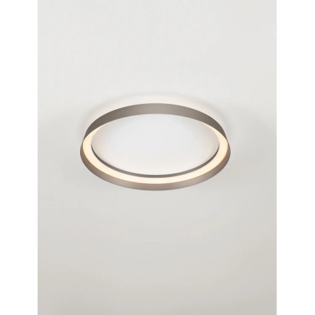Plafon okrągły modern ze ściemniaczem Arpino 43,7cm LED 2700-3000K szampański brąz