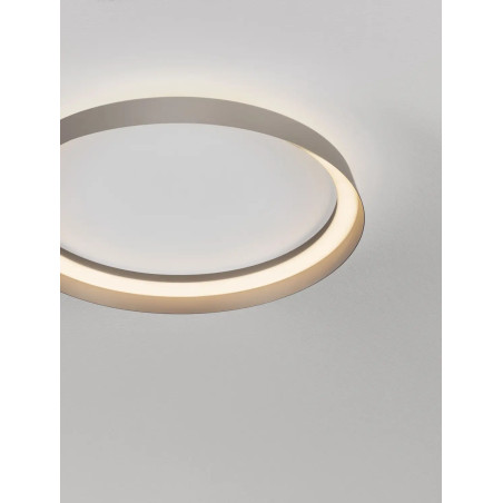 Plafon okrągły modern ze ściemniaczem Arpino 43,7cm LED 2700-3000K szampański brąz