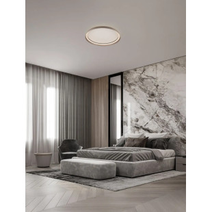 Plafon okrągły modern ze ściemniaczem Arpino 58cm LED 2700-3000K szampański brąz