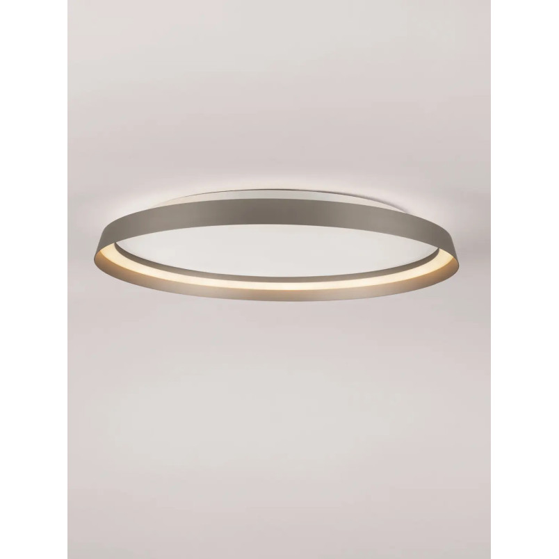 Plafon okrągły modern ze ściemniaczem Arpino 58cm LED 2700-3000K szampański brąz