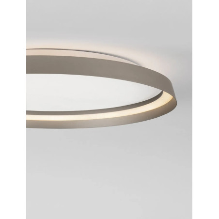 Plafon okrągły modern ze ściemniaczem Arpino 58cm LED 2700-3000K szampański brąz
