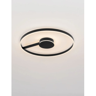 Plafon nowoczesny ze ściemniaczem i regulowaną barwą światła Mileo 80cm LED CCT 2700-3000-4000K czarny