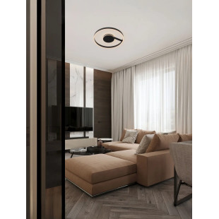 Plafon nowoczesny ze ściemniaczem i regulowaną barwą światła Mileo 60cm LED CCT 2700-3000-4000K czarny