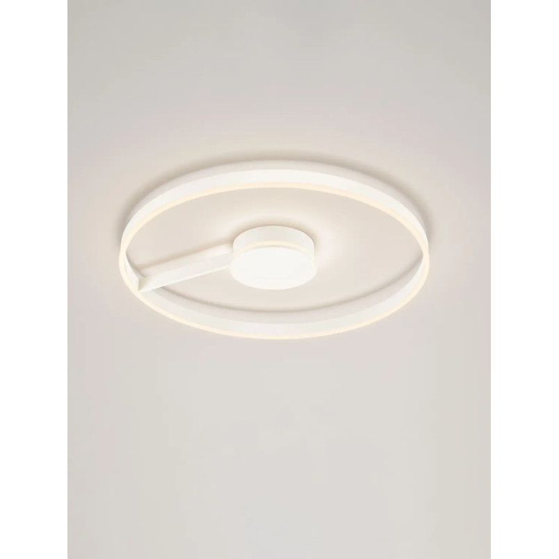 Plafon nowoczesny ze ściemniaczem i regulowaną barwą światła Mileo 80cm LED CCT 2700-3000-4000K biały