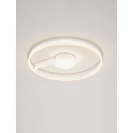 Plafon nowoczesny ze ściemniaczem i regulowaną barwą światła Mileo 80cm LED CCT 2700-3000-4000K biały