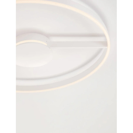 Plafon nowoczesny ze ściemniaczem i regulowaną barwą światła Mileo 80cm LED CCT 2700-3000-4000K biały