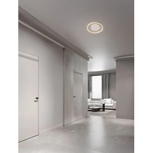 Plafon nowoczesny ze ściemniaczem i regulowaną barwą światła Mileo 40cm LED CCT 2700-3000-4000K biały