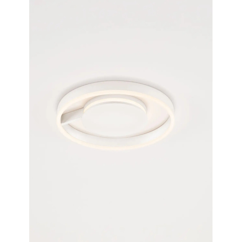 Plafon nowoczesny ze ściemniaczem i regulowaną barwą światła Mileo 40cm LED CCT 2700-3000-4000K biały