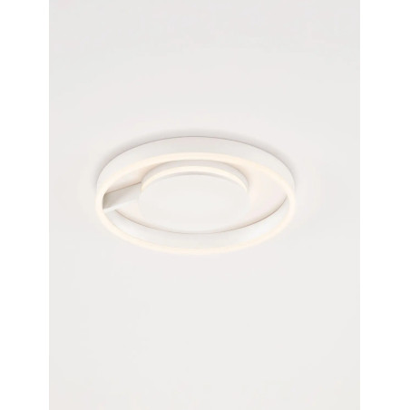 Plafon nowoczesny ze ściemniaczem i regulowaną barwą światła Mileo 40cm LED CCT 2700-3000-4000K biały