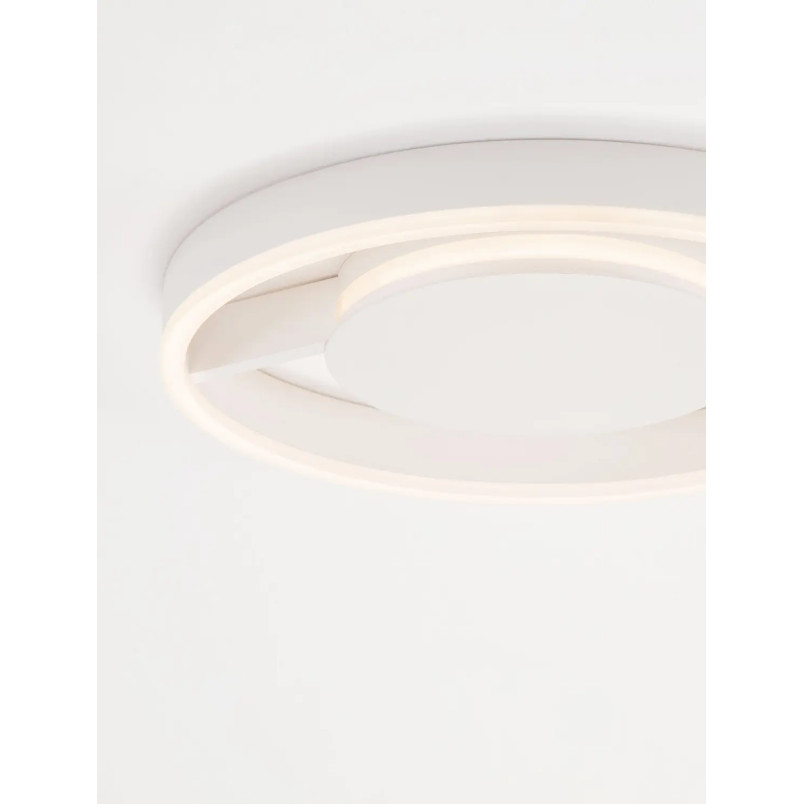 Plafon nowoczesny ze ściemniaczem i regulowaną barwą światła Mileo 40cm LED CCT 2700-3000-4000K biały