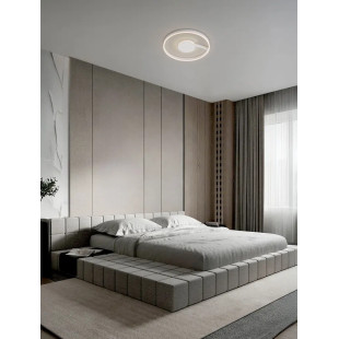 Plafon nowoczesny ze ściemniaczem i regulowaną barwą światła Mileo 60cm LED CCT 2700-3000-4000K biały