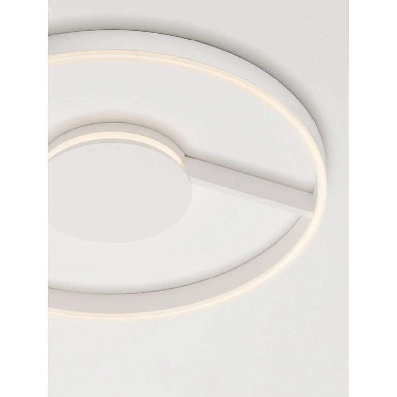 Plafon nowoczesny ze ściemniaczem i regulowaną barwą światła Mileo 60cm LED CCT 2700-3000-4000K biały