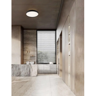 Plafon okrągły ze ściemniaczem i zmienną barwą światła Sellas 40cm LED 2700/3000K czarny