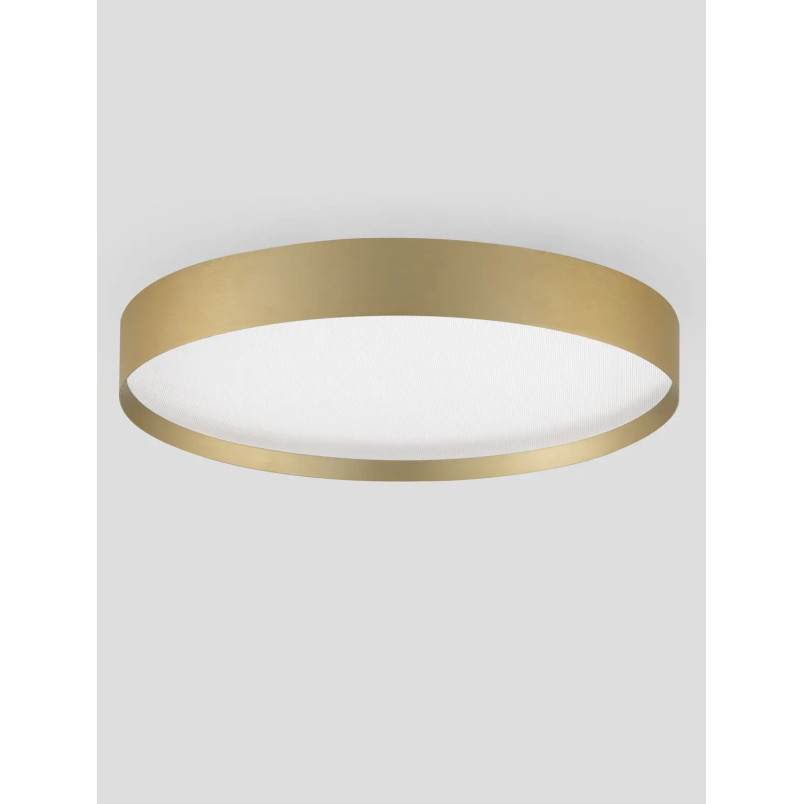 Plafon okrągły ze ściemniaczem i zmienną barwą światła Sellas 40cm LED 2700/3000K szczotkowane złoto